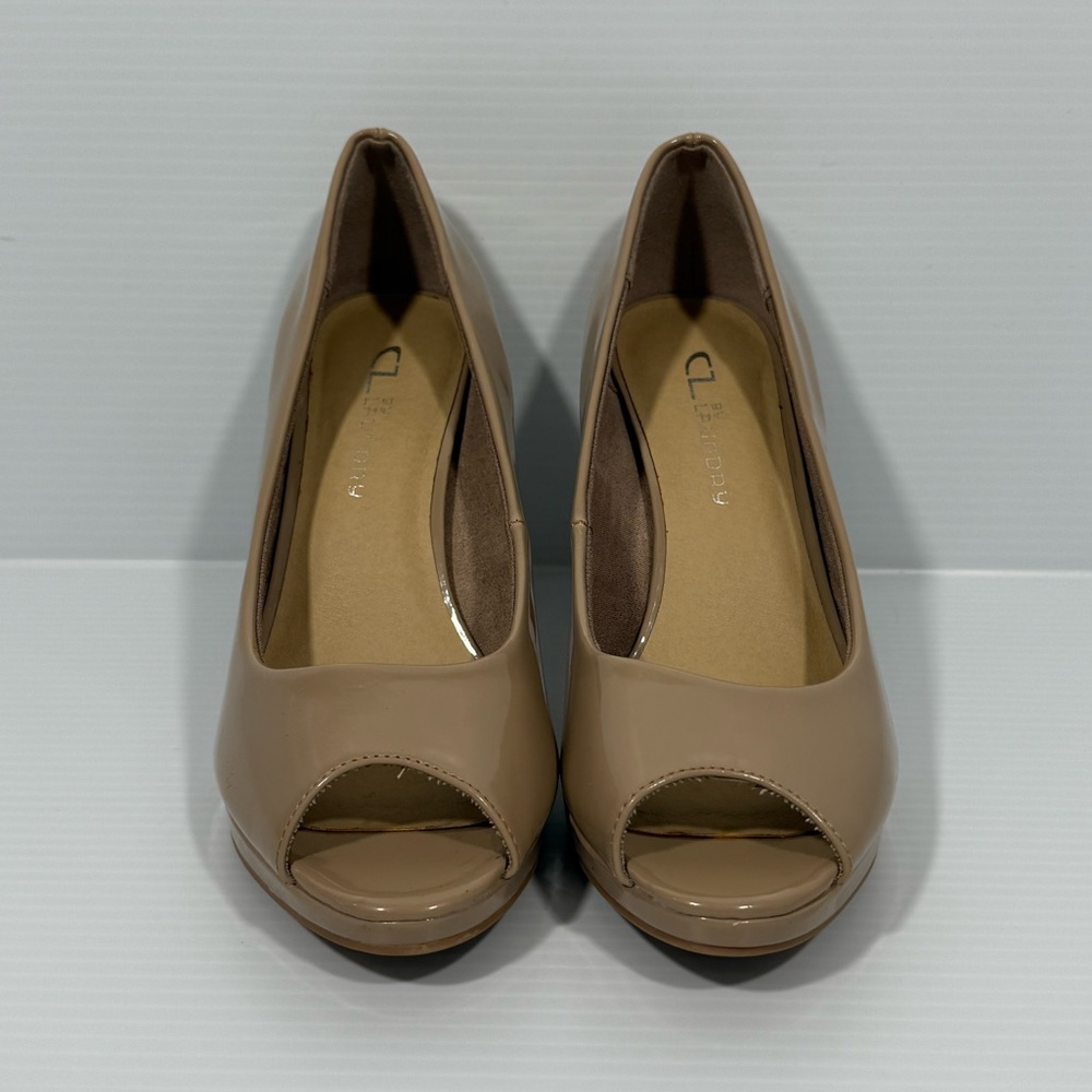 CL by Laundry Peep Hole Heels ,Pumps W 6.5